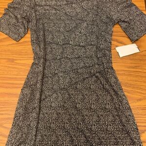 Elegant Black and White Women's Dress